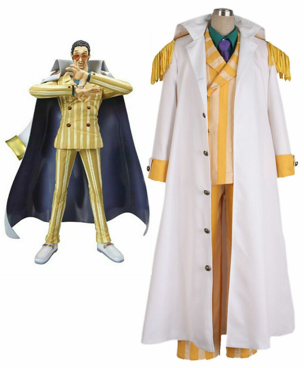 One Piece Kizaru Taisho Borsalino Admiral Uniform Suit Set