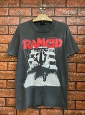 Vintage 90s Rancid  And Out Come The Wolves  1995 Album Tour Brockum T Shirt