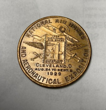 1929 NATIONAL AIR RACES CLEVELAND OHIO SOUVENIR COIN TOKEN uncirculated