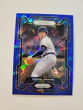 2024 Panini Prizm Fergie Jenkins Green Cracked Ice Prizm Chicago Cubs #238. A16