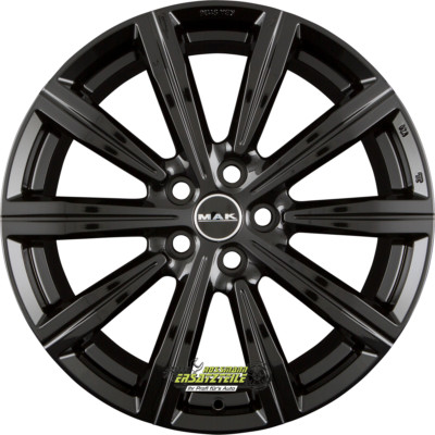 Mak Birmingham gloss black 8.5x20 ET43 - LK5/120 ML64.1 Felge Alu