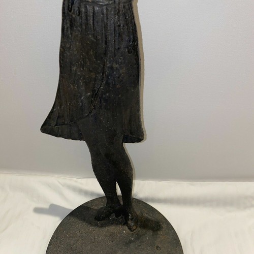 Art Deco Cast Iron Lady  - Picture 4 of 8