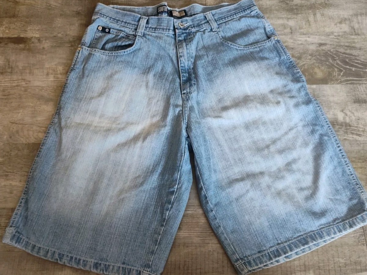 Vintage Southpole Jean Shorts Mens 36 Denim Jorts Baggy Wide Vintage Southpole Jean Shorts Mens 36 Denim Jorts Baggy Wide