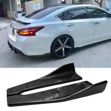 2pcs Glossy Black Rear Bumper Diffuser Side Splitter Spats For Nissan Altima