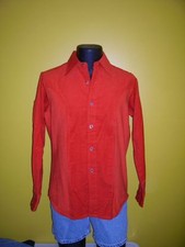 Vtg Burnt Orange Retro Corduroy Shirt by Brent/Montgomery Ward NEW OLD STOCK Med