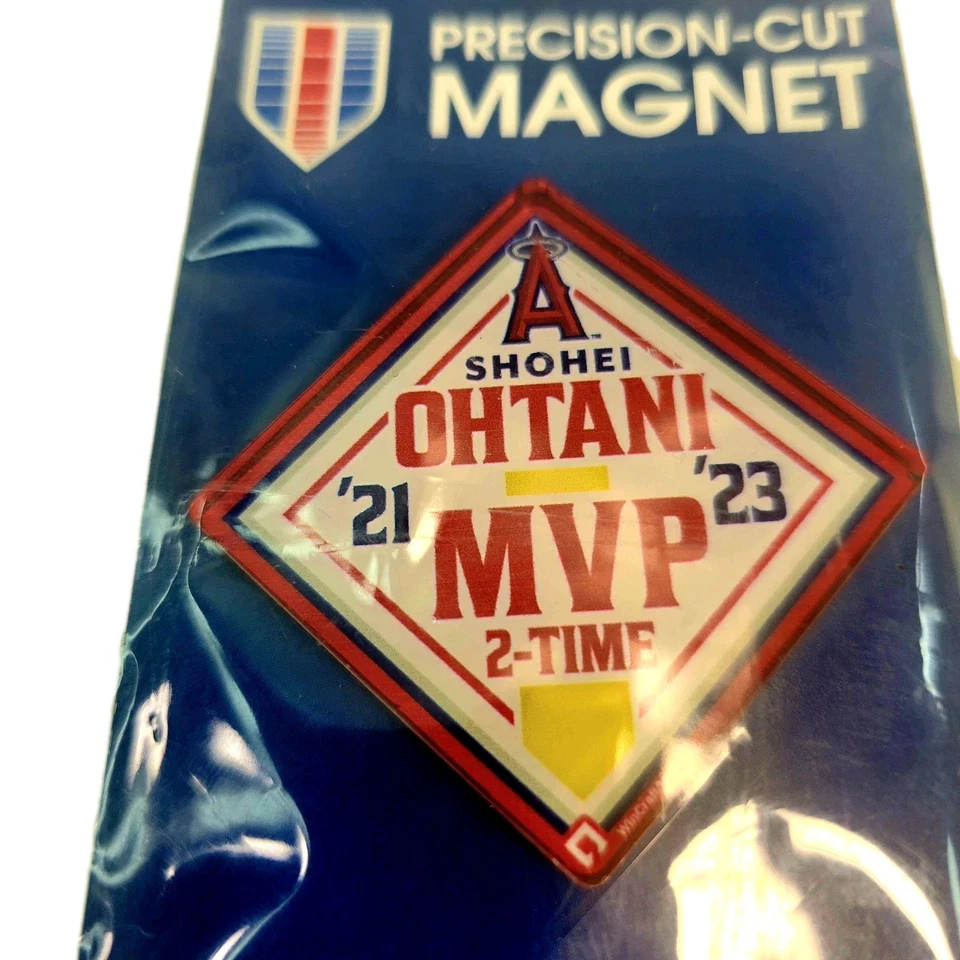 New Shohei Ohtani Los Angeles Angels Metal Magnet 2021 '23 AL 2 Time MVP 2x2 MLB - Image 2 of 4