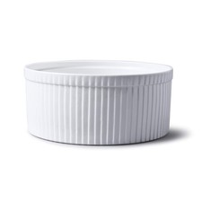 WM Bartleet & Sons 1750 T179 Traditional Porcelain Professional Soufflé Dish, 22