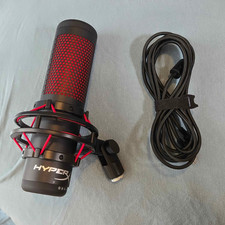 Official HyperX Quadcast Red RGB Condensor Gaming Microphone w Mic Adapter