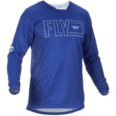 Fly Racing Kinetic Fuel MX Trikot Offroad Top blau weiß