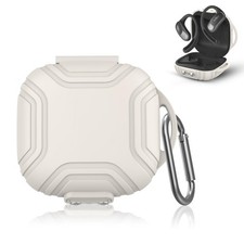 POZCIS for Shokz OpenFit Air Open-Ear True Wireless Earbuds Case Cover, White