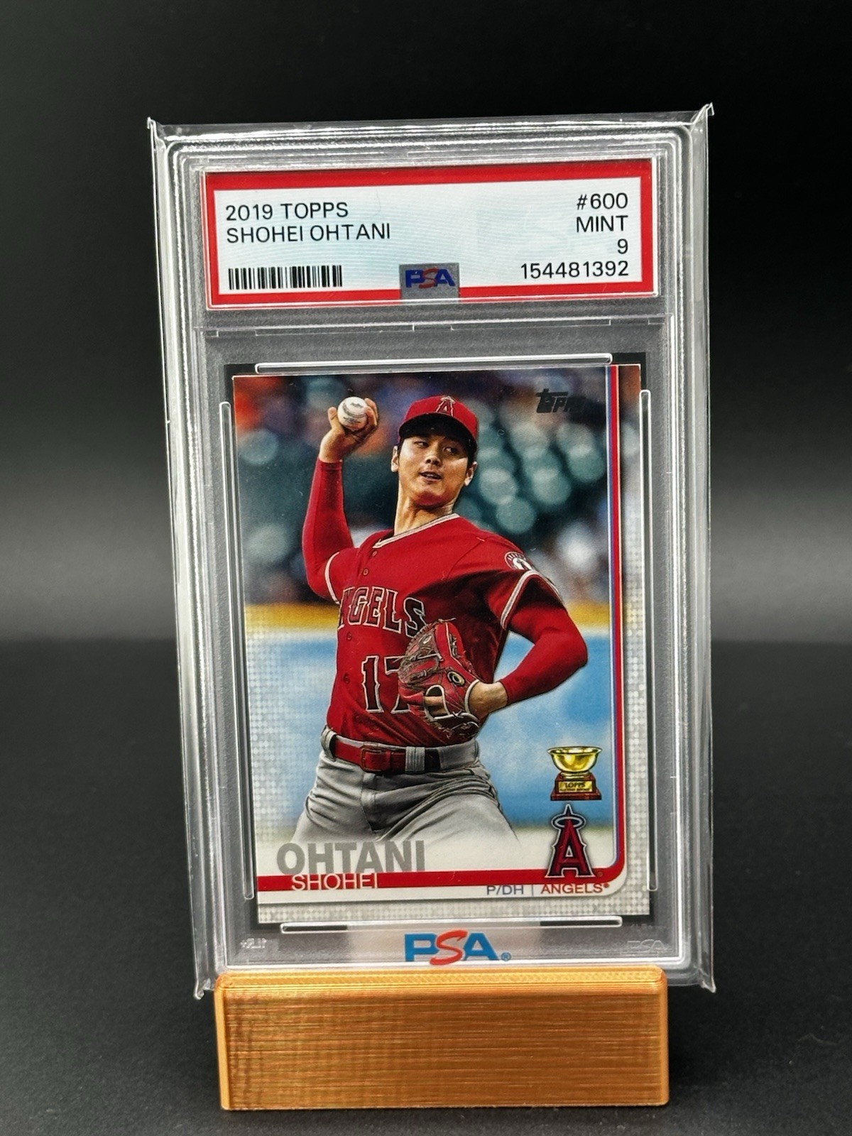 2019 Topps Shohei Ohtani #600 PSA 9 Mint Rookie Cup Pitching Angels