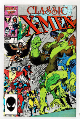 Classic X-Men 2 (Marvel 1986) reprints Uncanny X-Men 94 + 5 new pages + back-up