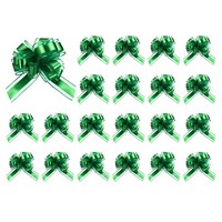 "20X DunkelgrüNe Ziehschleifen 6,3\" Breite GroßE Doppelschicht Geschenkschleifen"