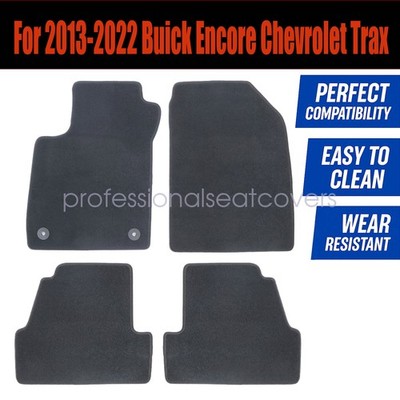 Front & Rear Floor Mats Carpet Velour For 2013-2022 Buick Encore Chevrolet Trax