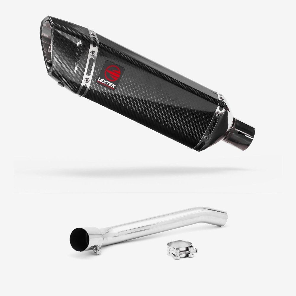 Lextek SP9C  Exhaust 300mm with De-Cat Link Pipe for Suzuki GSXR 1000 (07-08)