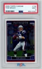 2006 Topps Chrome TOM BRADY #106 PATRIOTS Goat PSA 9 MINT FAST SHIP W446