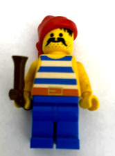 LEGO VINTAGE PIRATE- BLUE/WHITE STRIPES SHIRT,BLUE LEGS,RED BANDANSA pi021