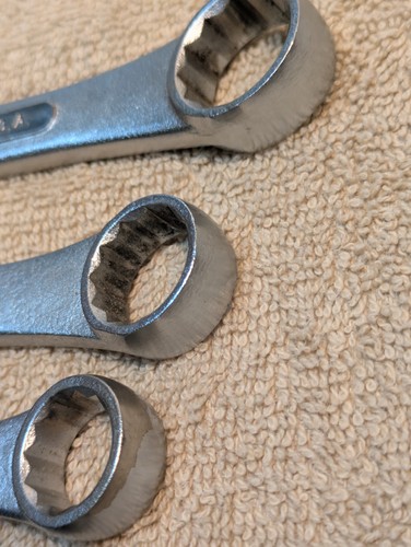 11 Piece SK S-K TOOLS VINTAGE No 1811 METRIC  COMBINATION WRENCH SET 7-19 - Picture 11 of 18