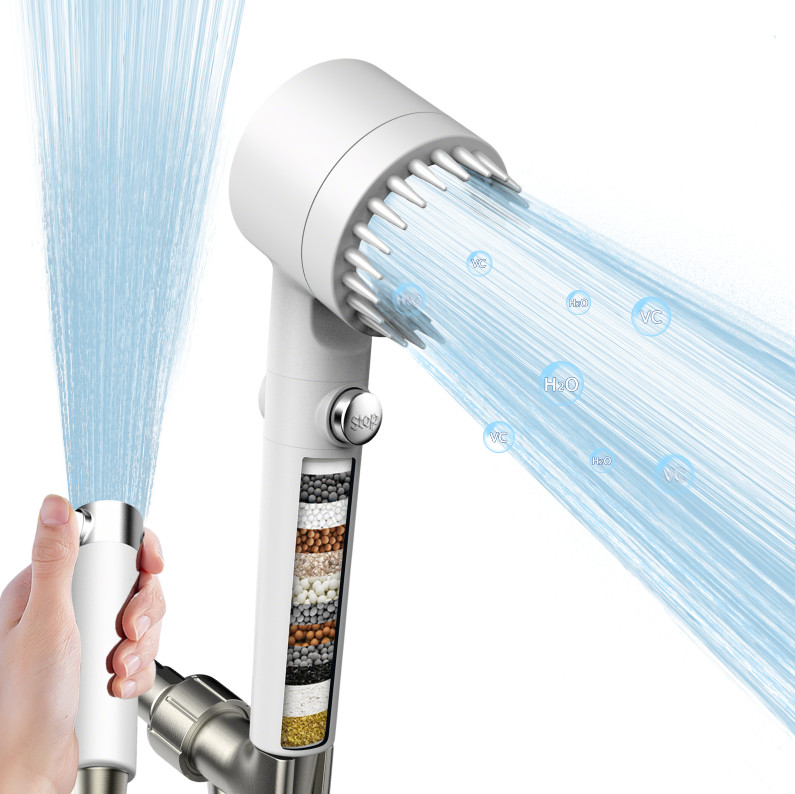 With Handheld Combo, 18-stage Filter Showerhead