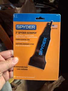 3 Spyder 2" Power Scraper Universal Reciprocating Saw Attachment Re-Sharpenable 