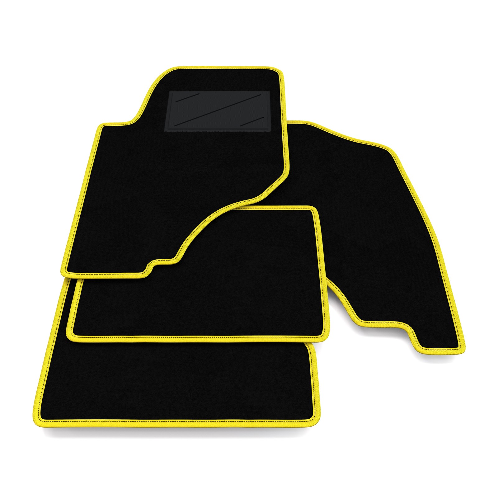 Tapis de sol pour Nissan Navara 1997-2005 en moquette noire sur mesure