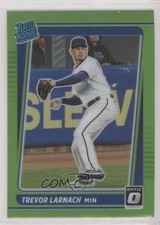2021 Panini Donruss Optic Rated Rookie Lime Green Prizm Trevor Larnach #127 0b3