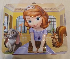 Sofia The First 2013 Disney, Embossed High-Relief Graphic Steel Metal Lunchbox