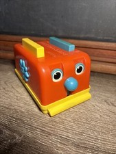 Vintage 1976 Gabriel Toys Busy Toaster USA Red Quirky Pop-Up Spin Squeak B4
