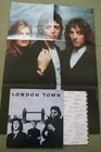 WINGS – LONDON TOWN LP + POSTER – Nr MINT UK 1978 BEATLES