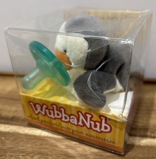 WubbaNub Penguin Infant 0-6 Mo Pacifier Plush BPA/Latex Free Silicone Baby New