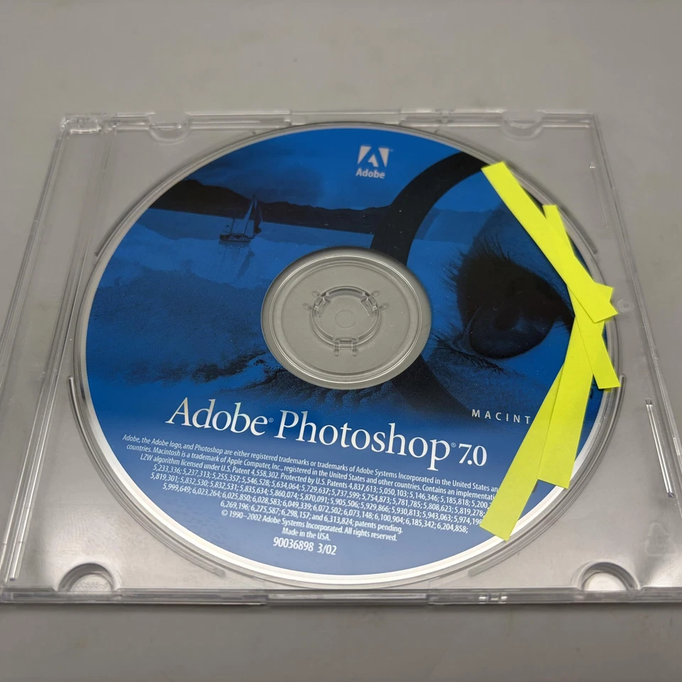 Vintage Adobe Photoshop 7.0 Macintosh CD-ROM 2002 Software Install w/ KEY - Image 2 of 4