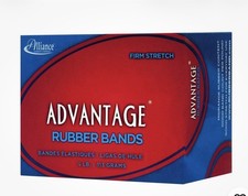 Rubber 26549 Advantage Rubber Bands Size 54, 1/4 lb Box, Assorted Sizes Natur...