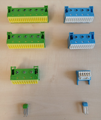 Hager Quick Connect N- und PE-Klemmen für Hager Kleinverteiler Typ ''volta''