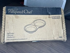 Pampered Chef Microwave & Oven Egg Oatmeal Omelet Apple Cris Pancake Cooker 1372