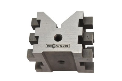 PROCHECK Precision V-Block Steel Vee Block Machinist Setup Block Silver