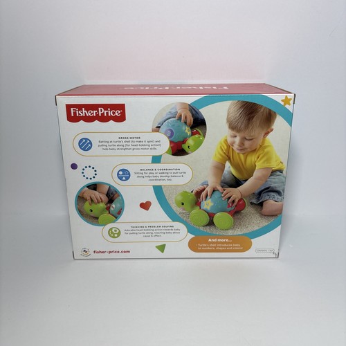 Fisher Price Pull-Along Turtle Toy For Ages 12-36 Months Developmental BRAND NEW - Picture 3 of 6