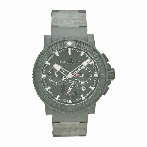 Ulysse Nardin Maxi Marine Diver Black Sea Chronograph, Black Dial Ref 353-92/3C