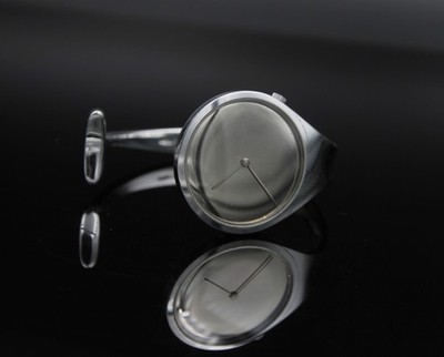 GEORG JENSEN Vivianna Torun Open Bangle Watch, Mirror # 226