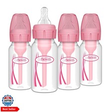 Natural Flow Anti-Colic Options Narrow Baby Bottle, 4 oz/120 mL, with Level ...