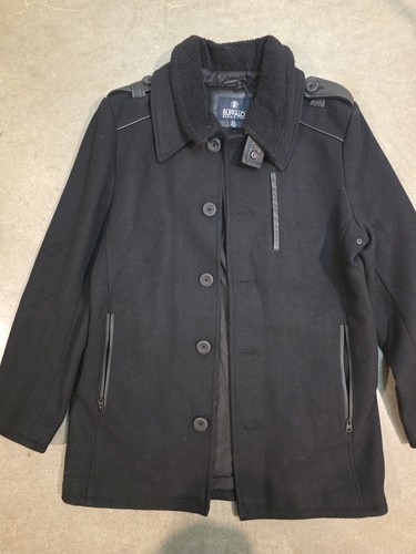 Buffalo David Bitton Wool Blend Peacoat Size Large