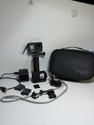 GoPro HERO8 Black 4K Waterproof Action Camera Bundle - Case & Accs - TESTED