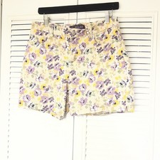 Gloria Vanderbilt Shorts Amanda Floral Stonewood Jean / Women s Size 8 P 32 W