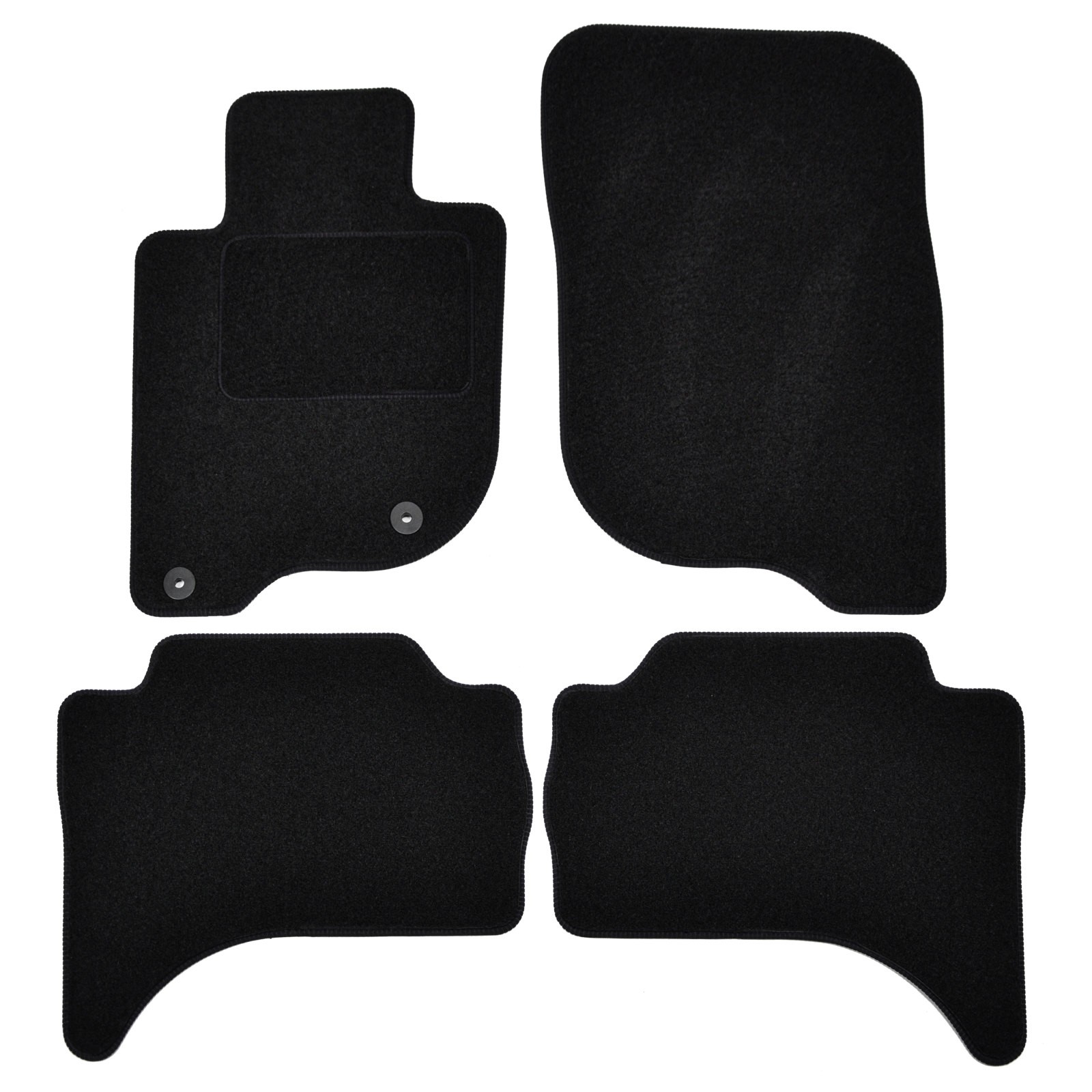 Tapis de sol velours Mitsubishi L200 4 pièces moquette sur mesure
