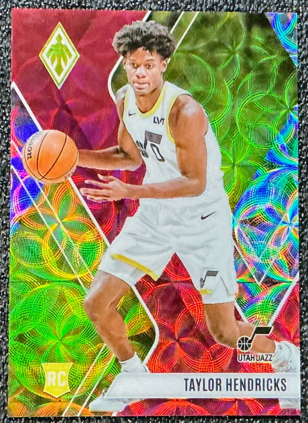 Taylor Hendricks 2023-24 Panini Phoenix #264 International Red /75 (RC) Jazz