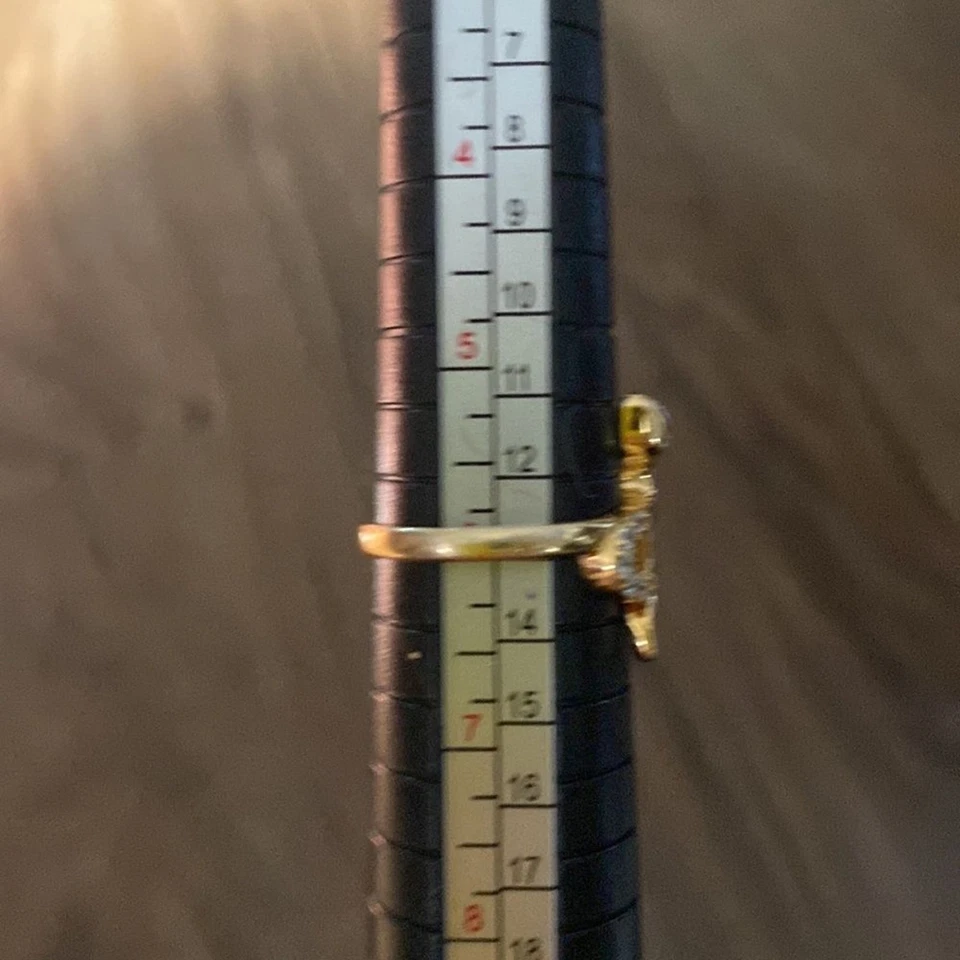  Anillo serpiente oro plata esterlina rachel zoe talla 6  Foto 3 de 4