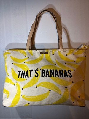 Kate Spade New York Banana Print Francis Tote Bag Authentic item from Japan