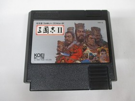 NES -- SANGOKUSHI 2 -- Box. Can data save! Famicom, JAPAN Game. 10799