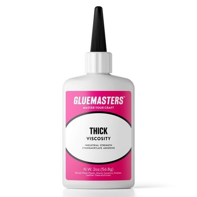 Professional Grade Cyanoacrylate (CA) Super Glue by GLUE MASTERS - 56 Grams - Th