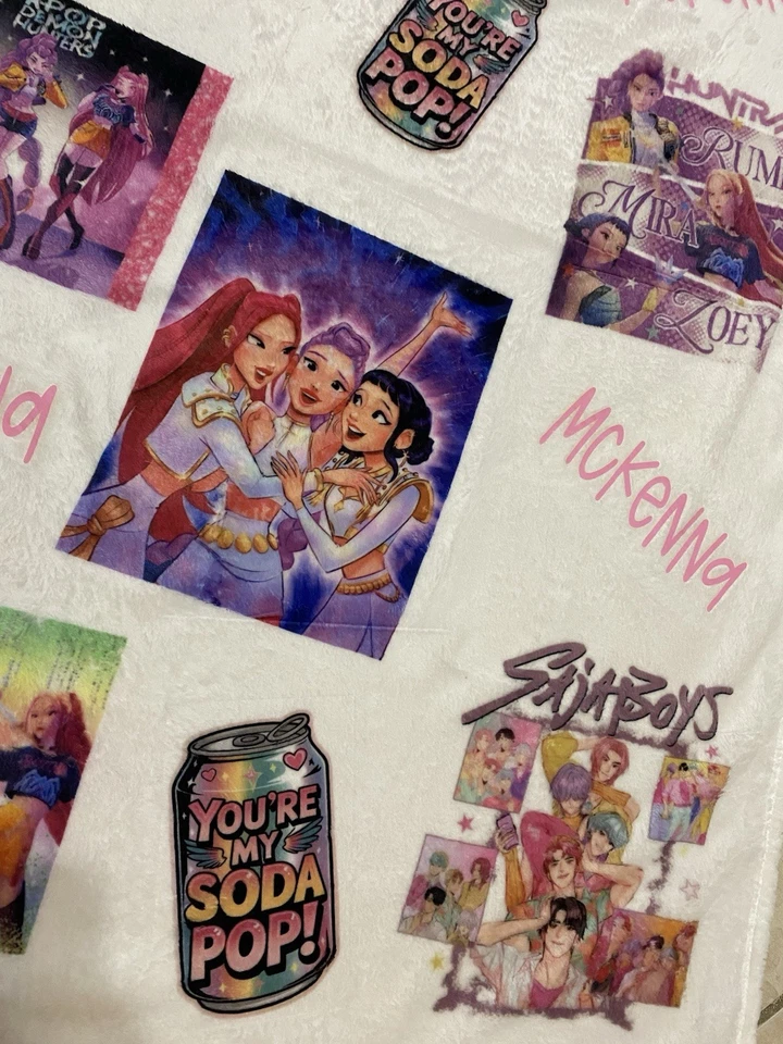 Manta PERSONALIZADA K POP tiro Foto 3 de 4