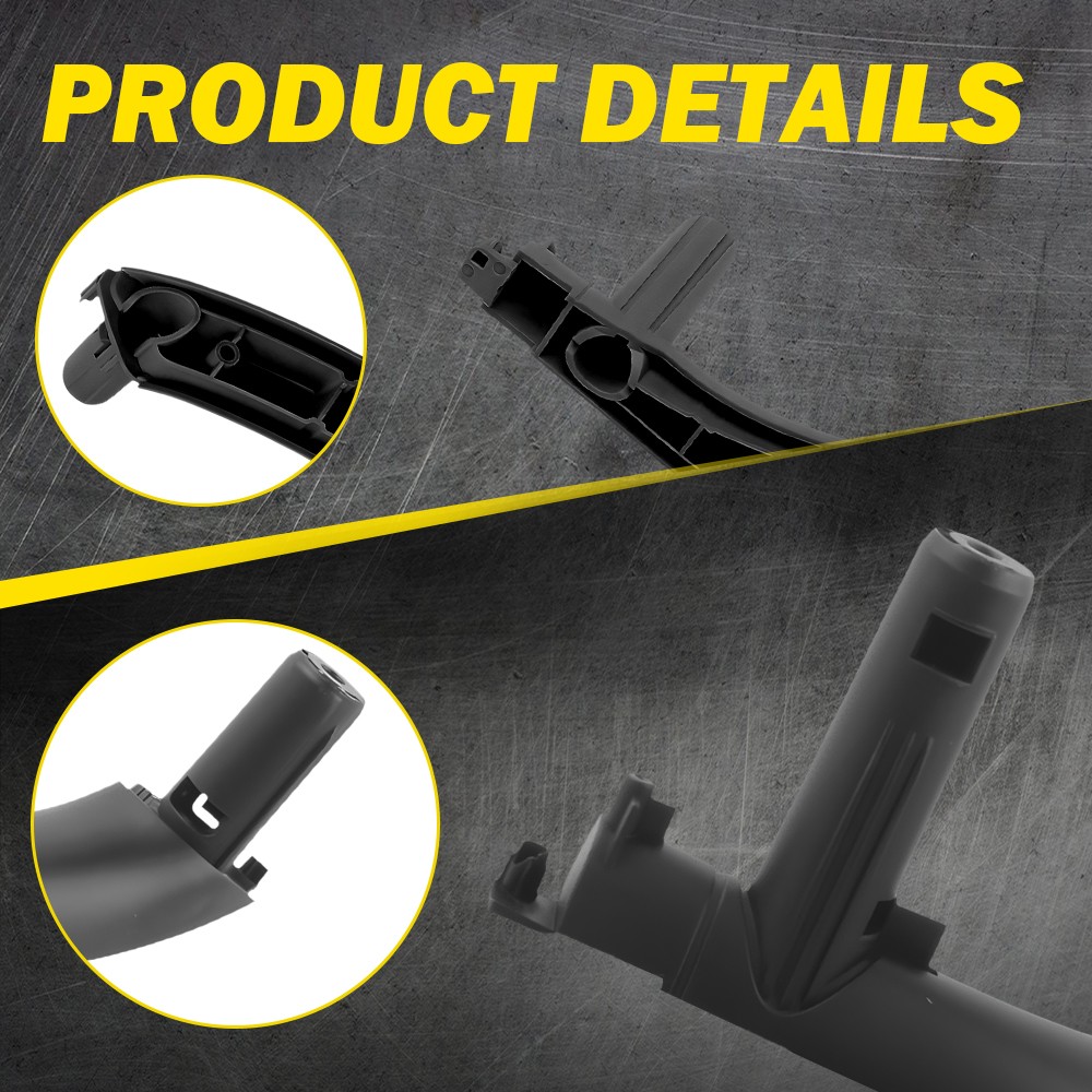 3x Interior Door Pull Handle Trim Cover for BMW X5 X6 F15 F16 14-18 Black 1~10X